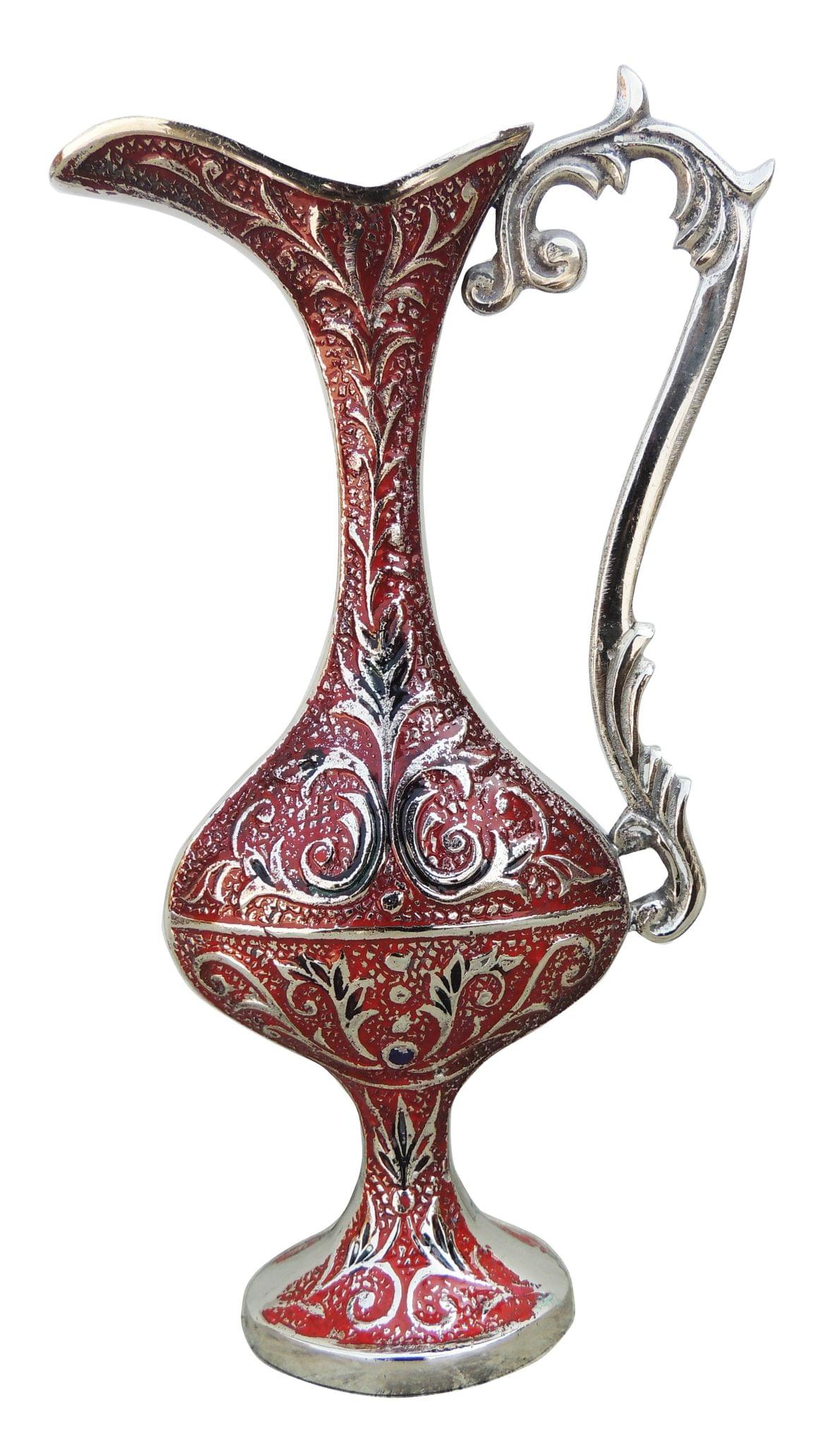 Brass & Surahi Shape , Vase — 10"