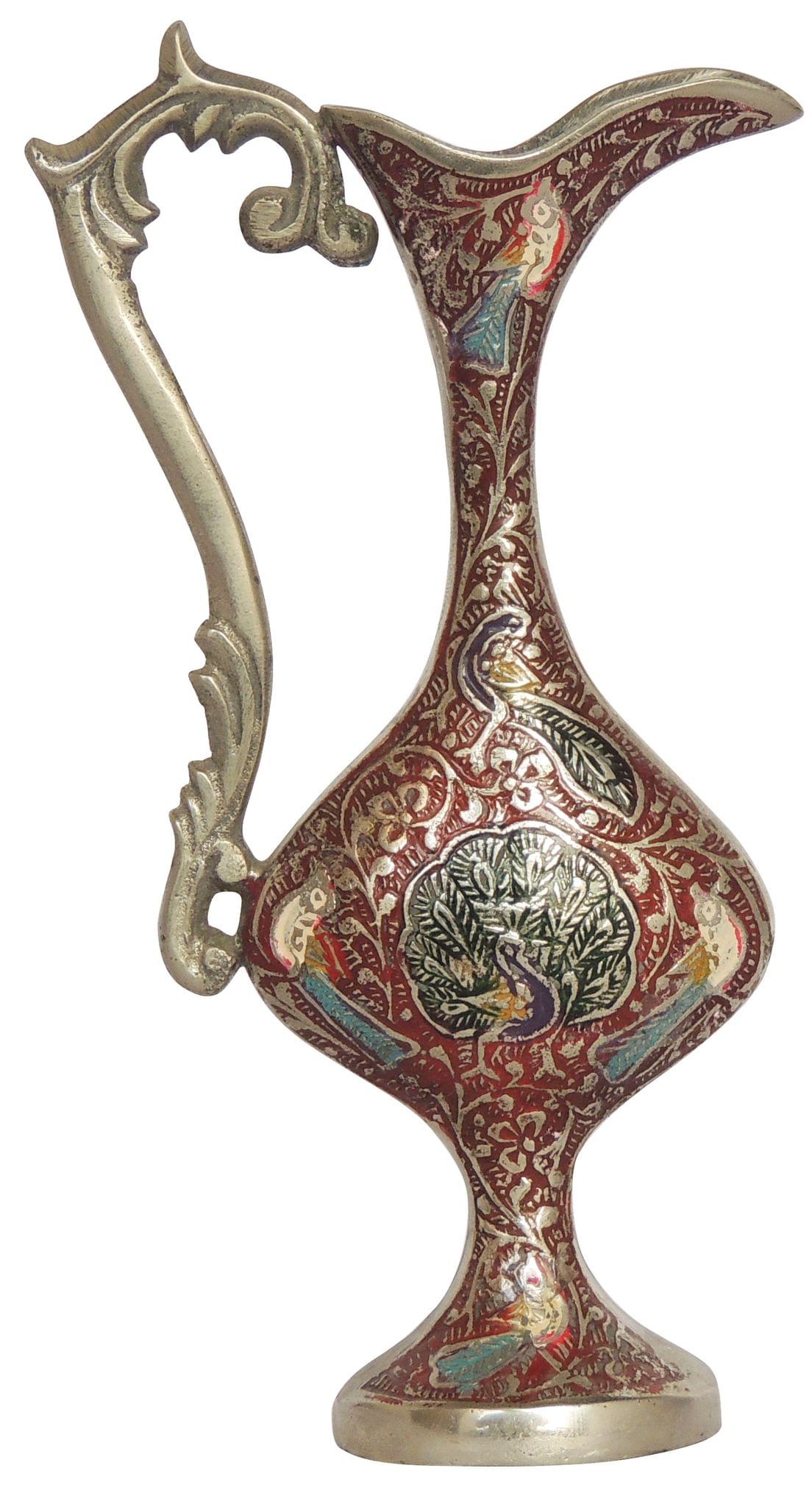 Brass & , Vase — 7"