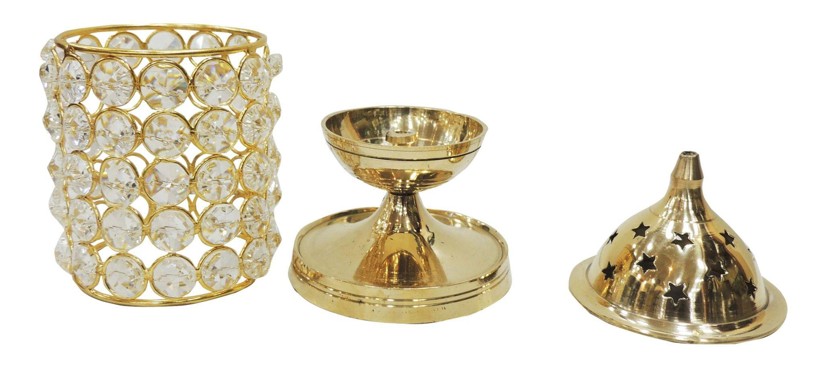 Brass Table Decor Oil Lamp Deep Jyoti No. 3 — 8"