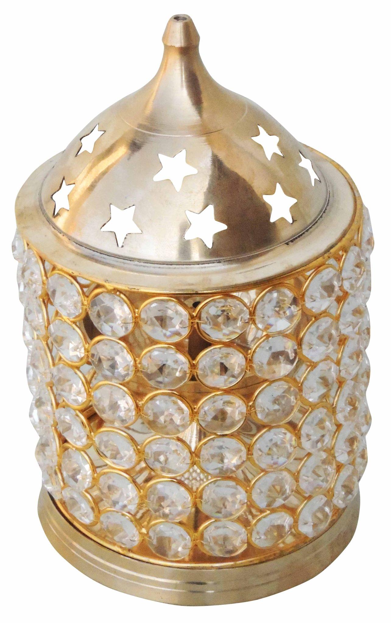 Brass Table Decor Oil Lamp Deep Jyoti No. 4 — 9"