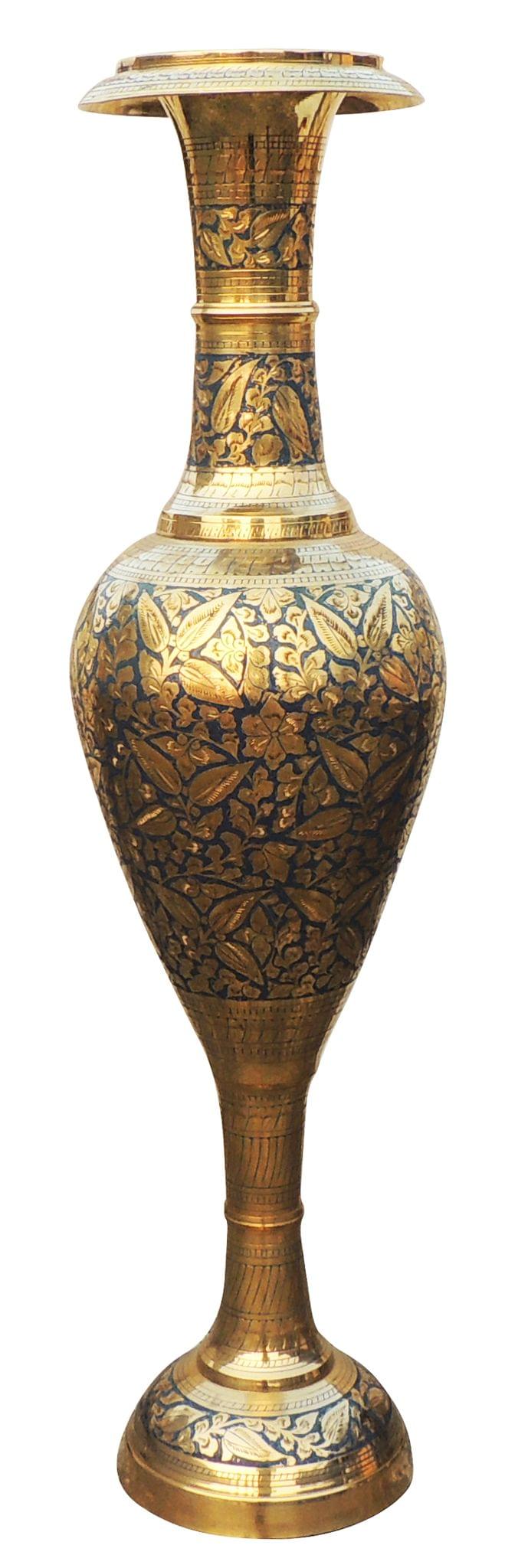 Brass & , Vase — 35"