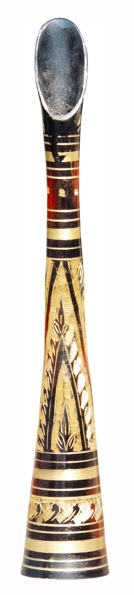 Brass & , Vase — 12"