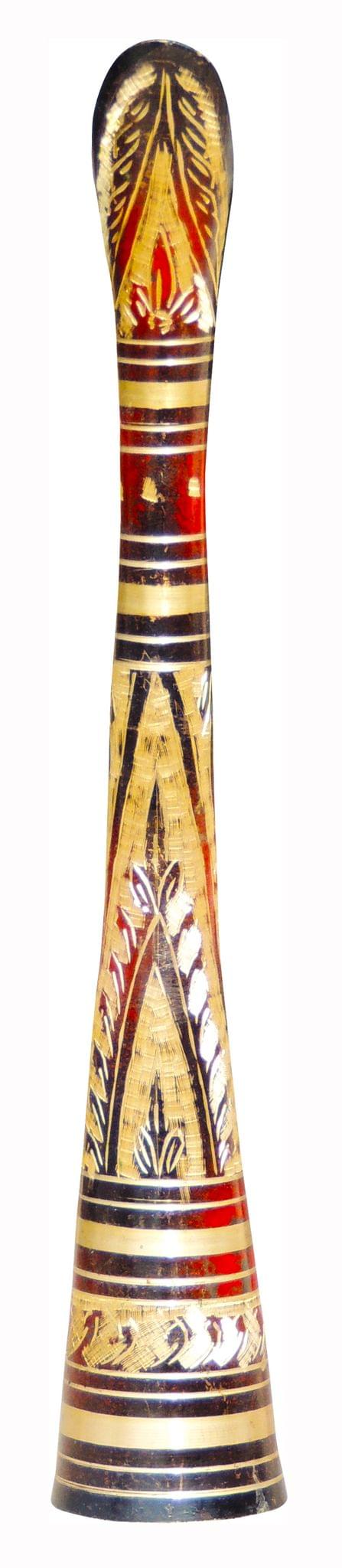 Brass & , Vase — 12"