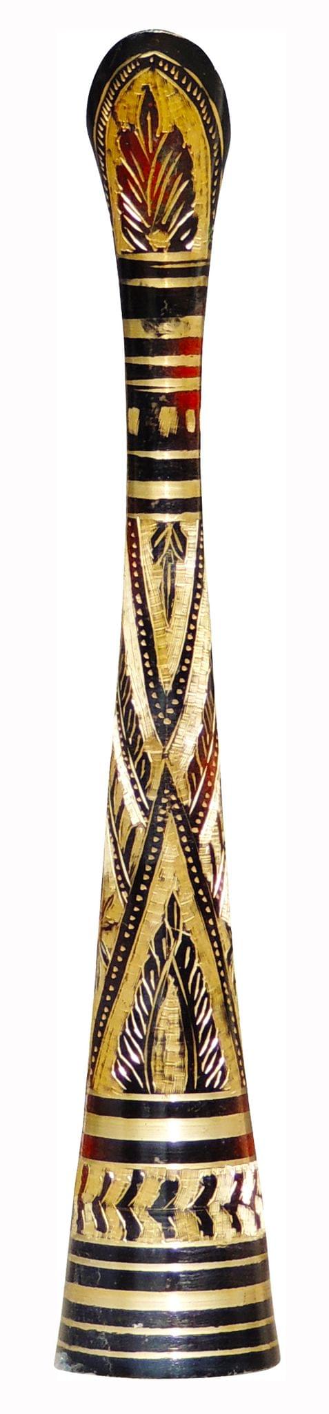 Brass & , Vase — 14"
