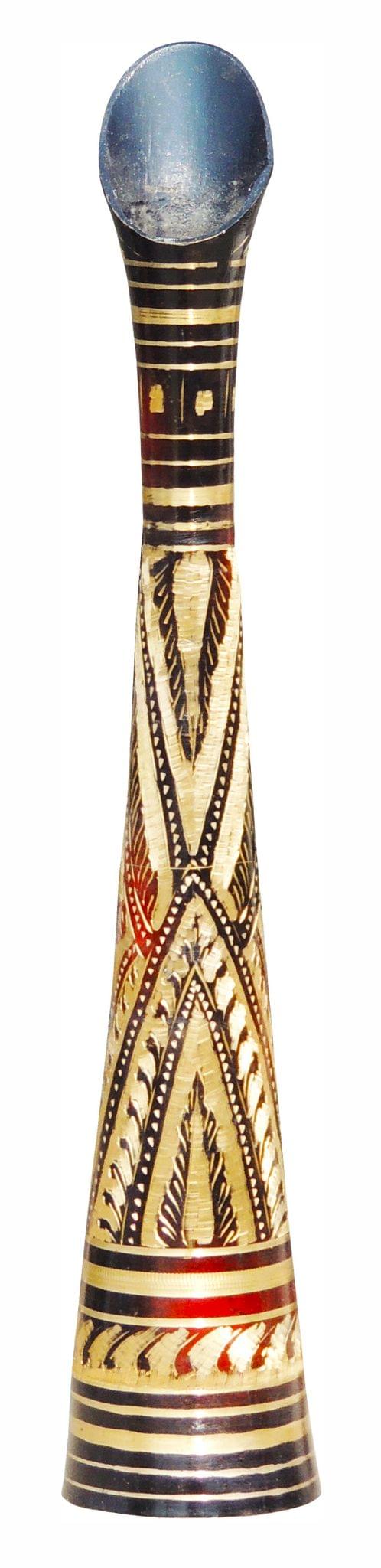 Brass & , Vase — 16"