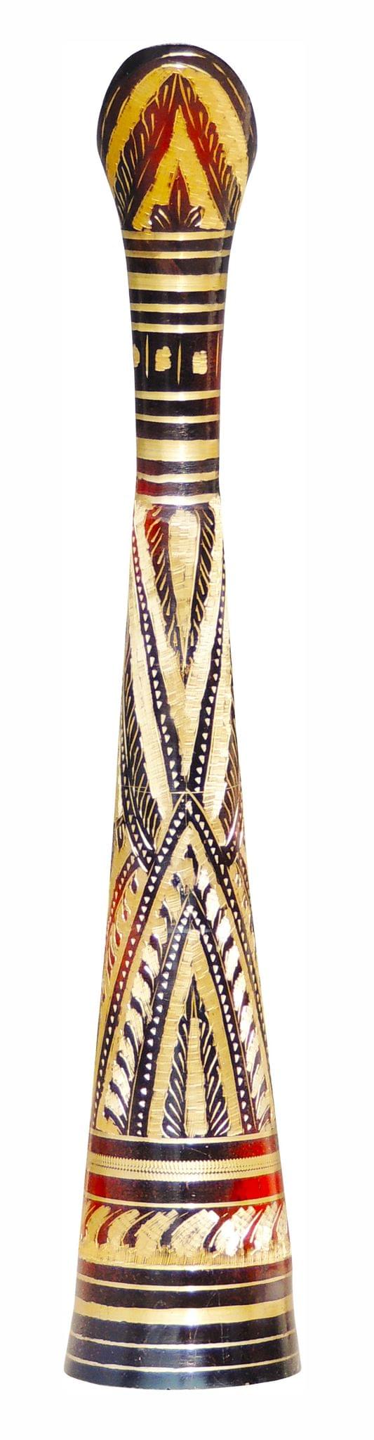 Brass & , Vase — 16"