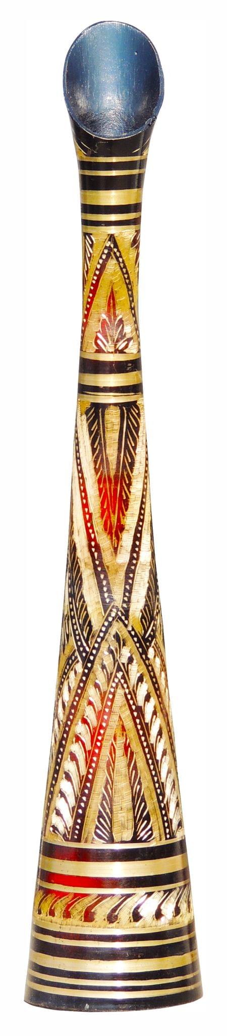 Brass & , Vase — 18"