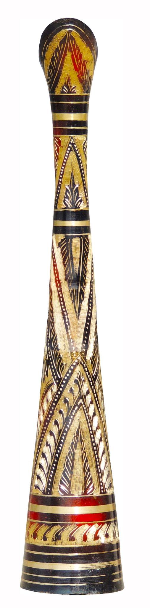 Brass & , Vase — 18"