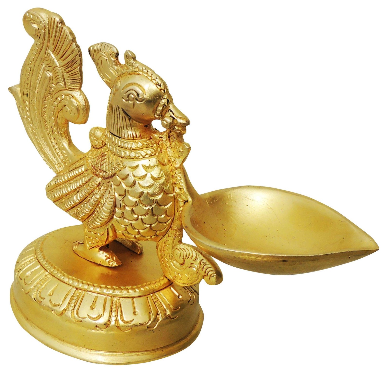 Brass Table Decor Oil Lamp Murga Deepak — 4"