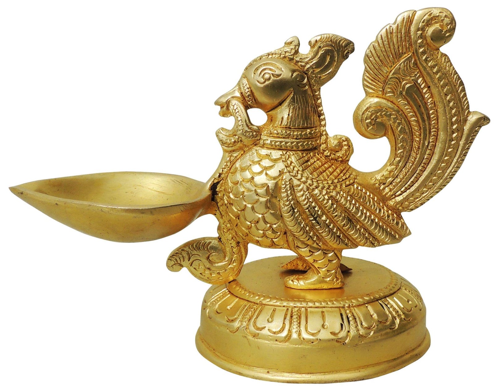 Brass Table Decor Oil Lamp Murga Deepak — 4"