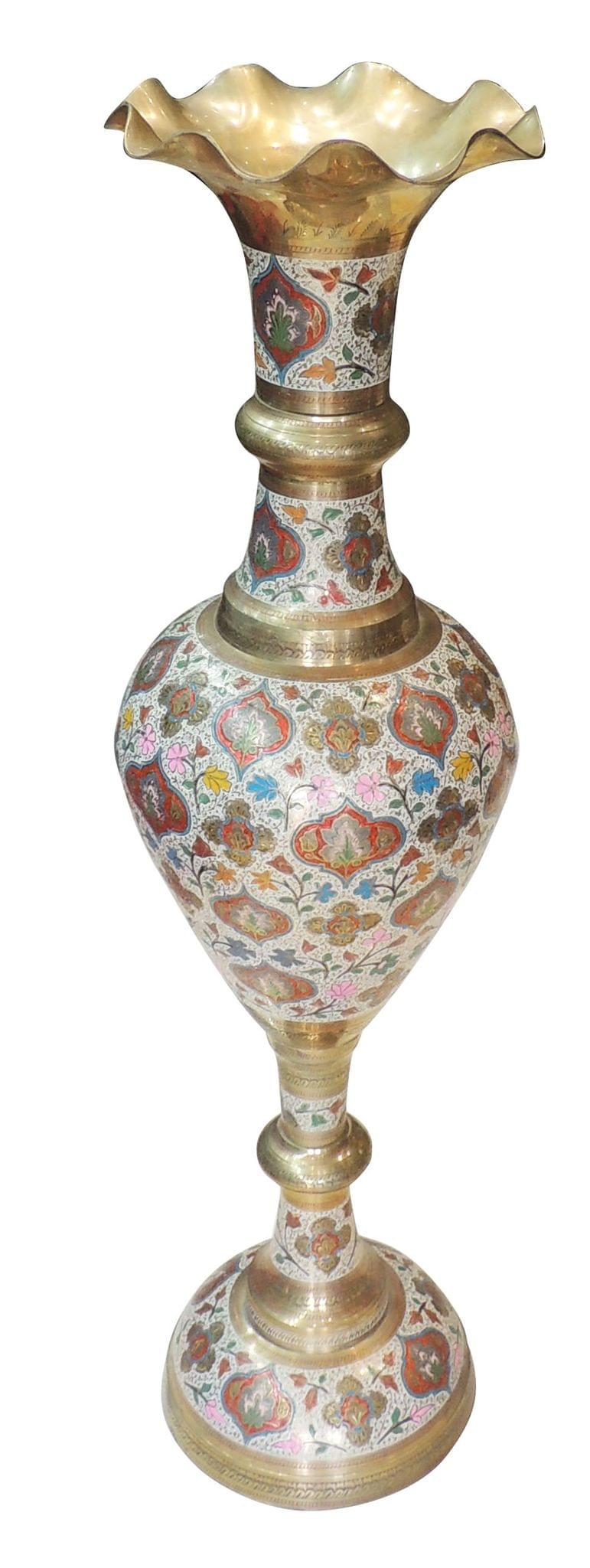 Brass & , Vase — 54"