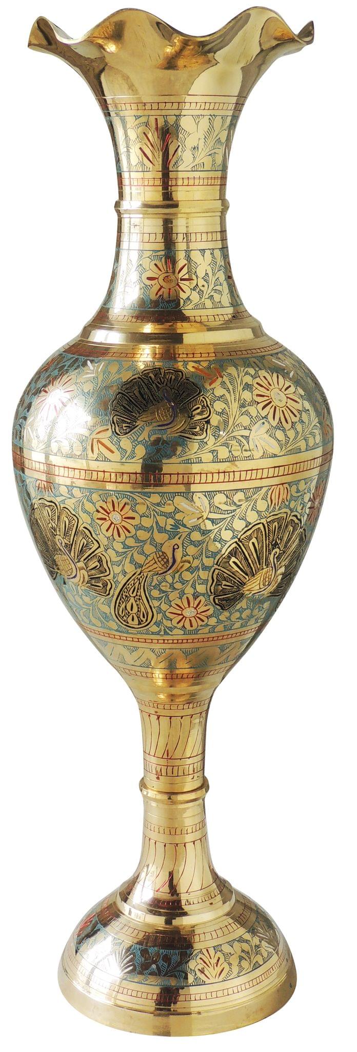 Brass & , Vase — 24"