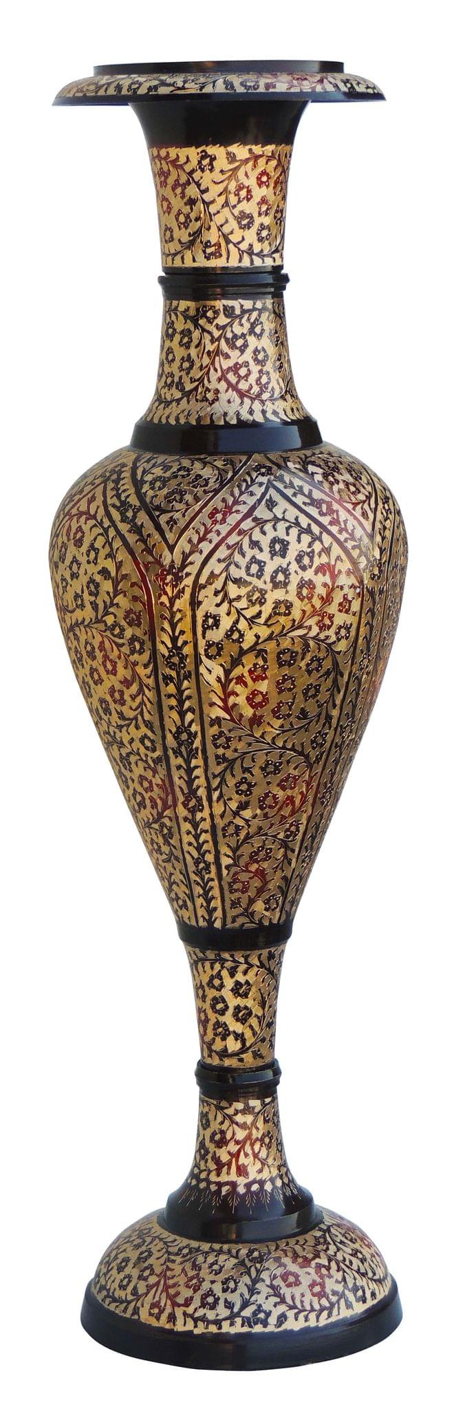 Brass & , Vase — 30"