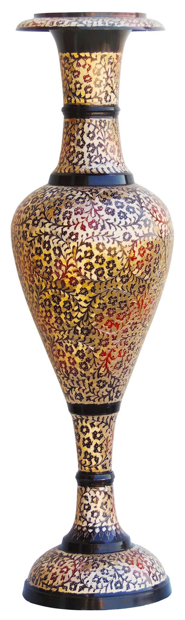 Brass & , Vase — 30"
