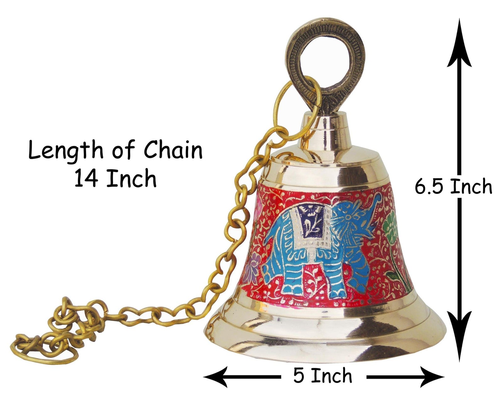 Brass Temple Pooja Bell, Bell — 6.5"