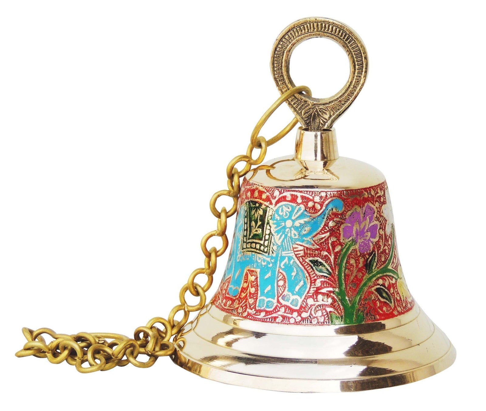 Brass Temple Pooja Bell, Bell — 6"
