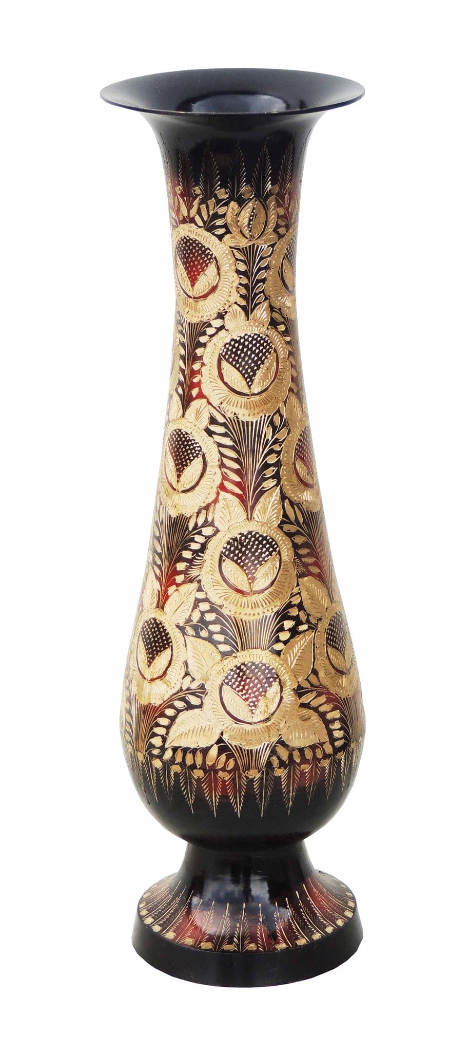 Brass & , Vase — 20"