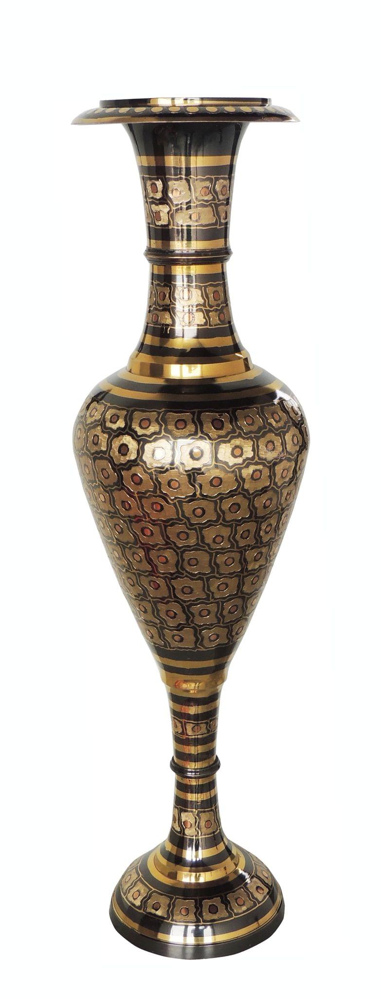 Brass & , Vase — 29.5"