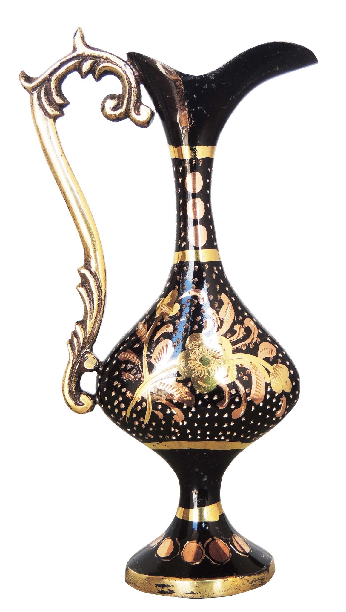 Brass & Surahi Shape , Vase — 7"