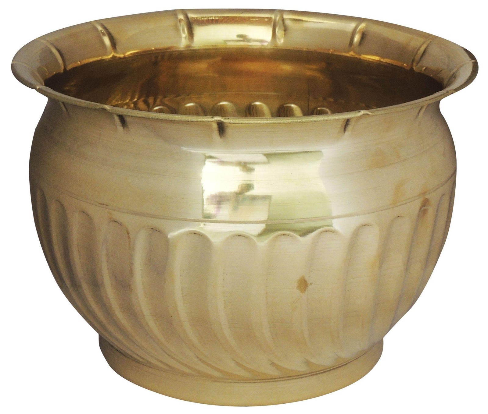 Brass planter Gamala Diameter 13.5 Inch — 9"