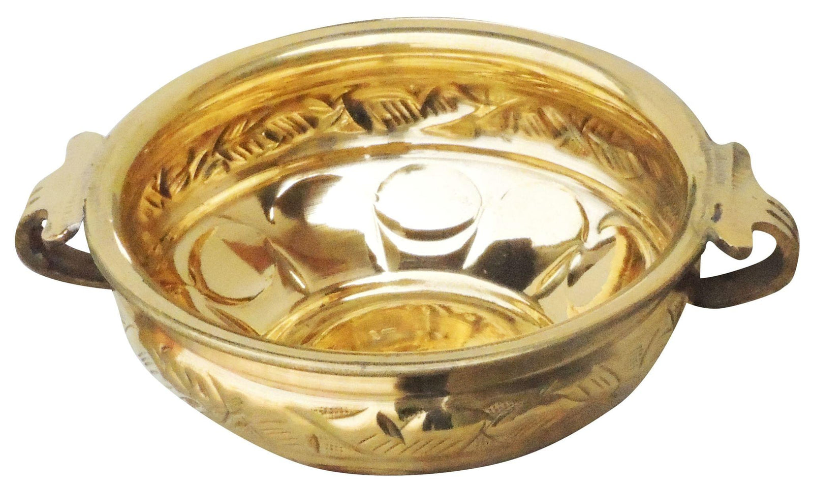 Brass Urli Handwork Diameter 6.5 inch — 3"