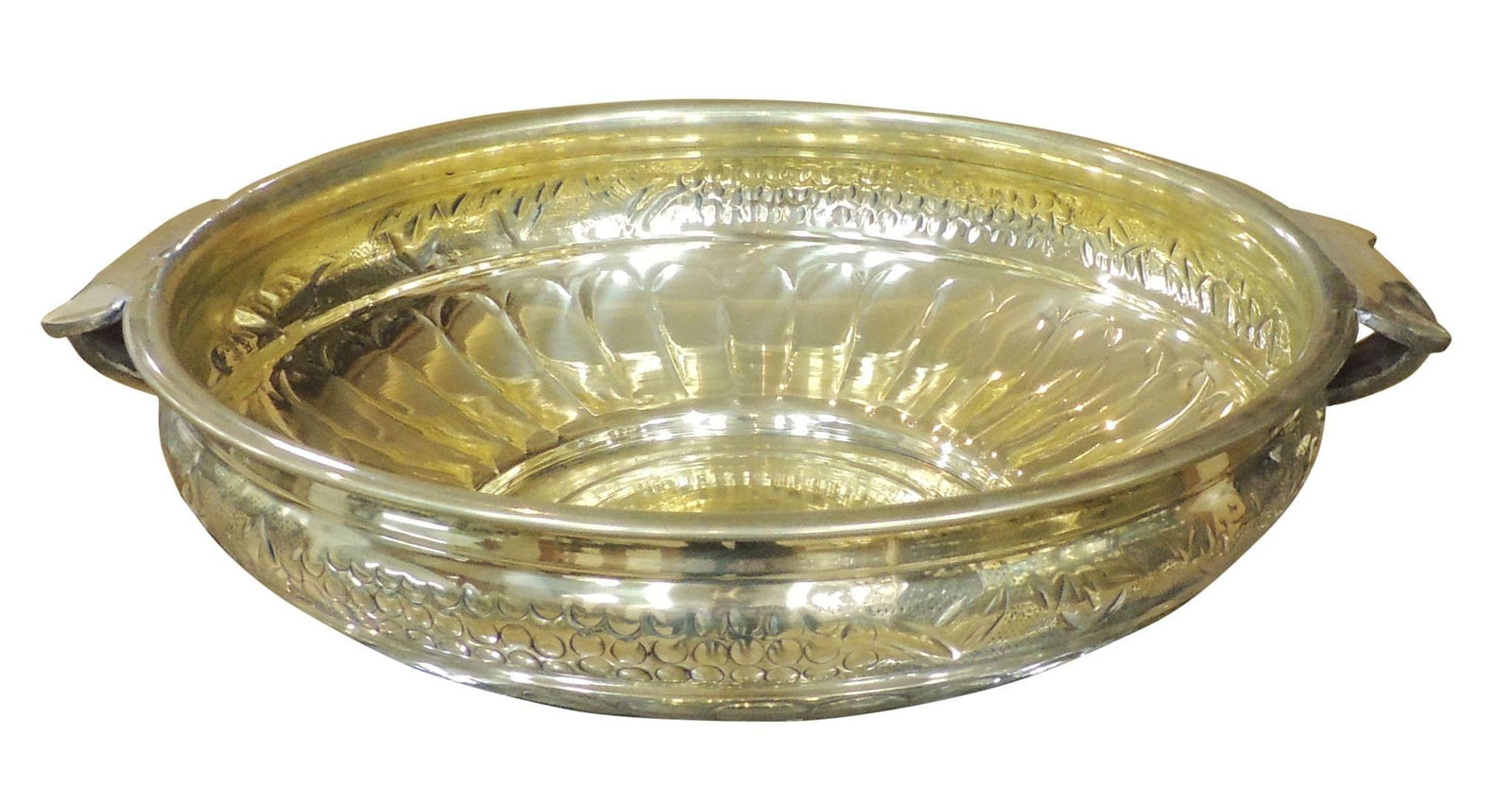 Brass Urli Handwork Diameter 18 inch — 5"