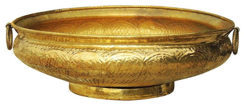Brass Urli Handwork Diameter 35 inch — 11.2"