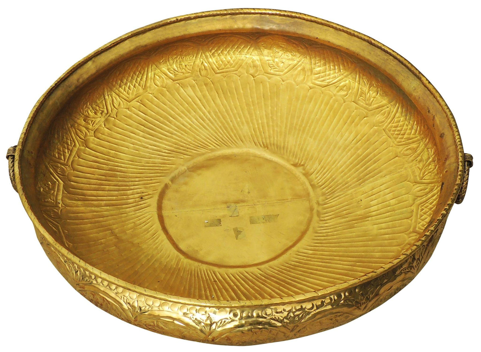 Brass Urli Handwork Diameter 35 inch — 11.2"
