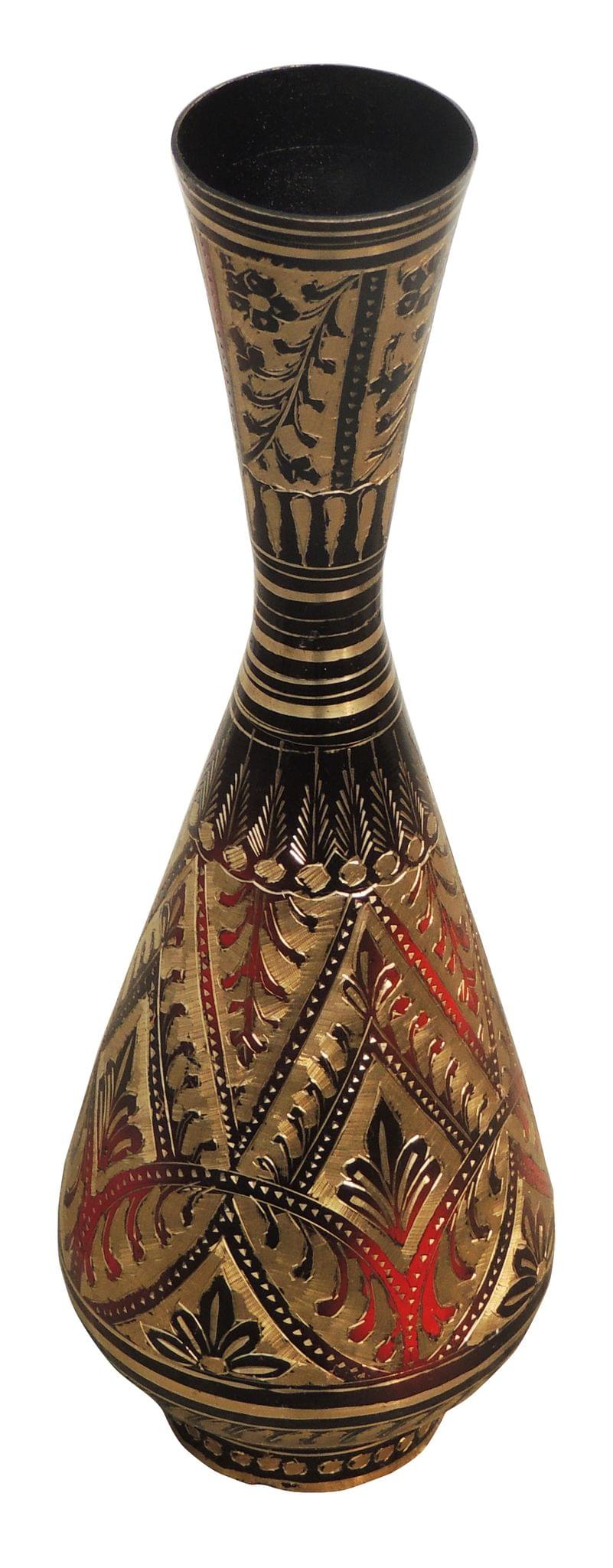 Brass & , Vase (F589/12) — 12.1"