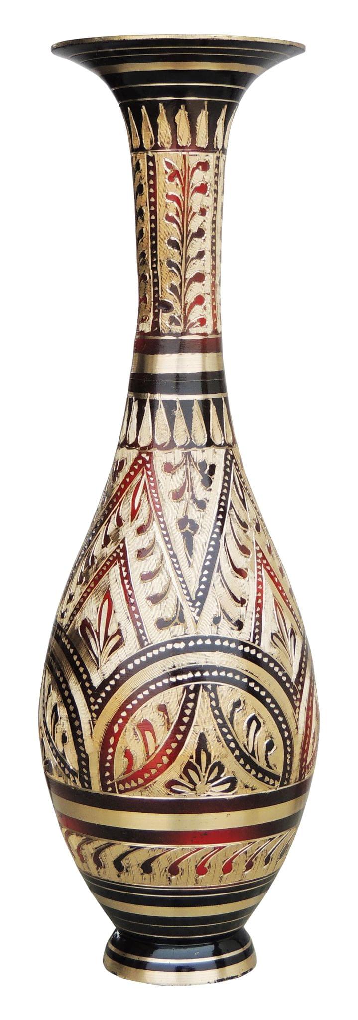 Brass & , Vase (F590/10) — 9.5"