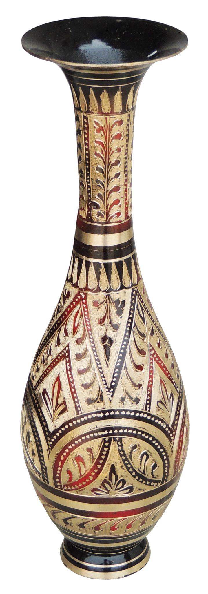 Brass & , Vase (F590/12) — 11.8"