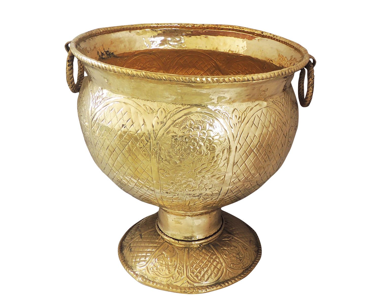 Brass Planter, Gamla — 22"