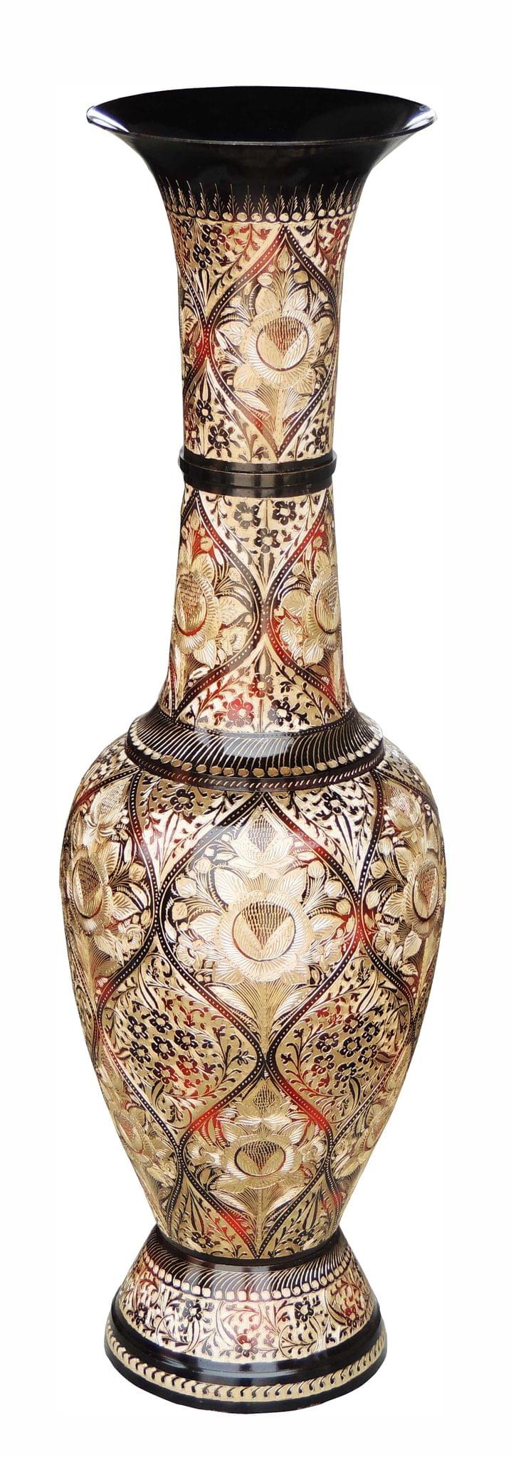 Brass & , Vase (F606/30) — 29.5"