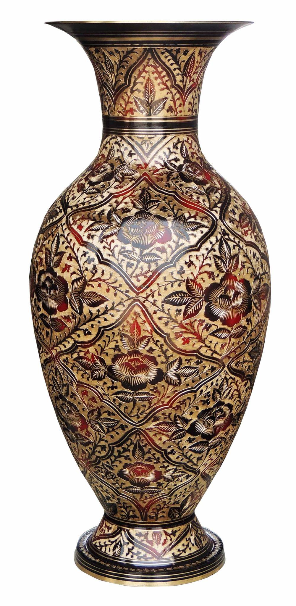 Brass & , Vase (F607/24) — 23.5"