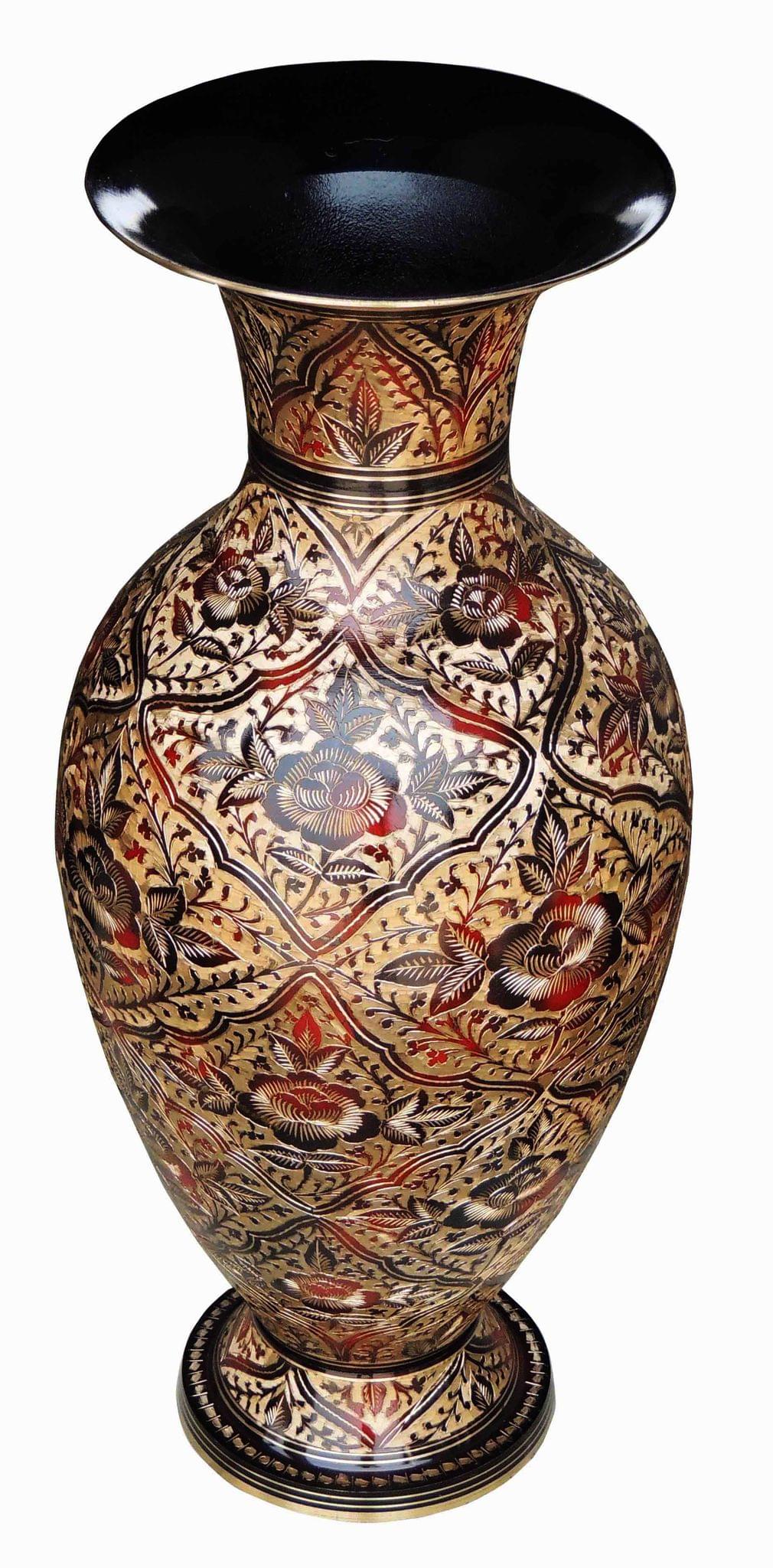 Brass & , Vase (F607/24) — 23.5"