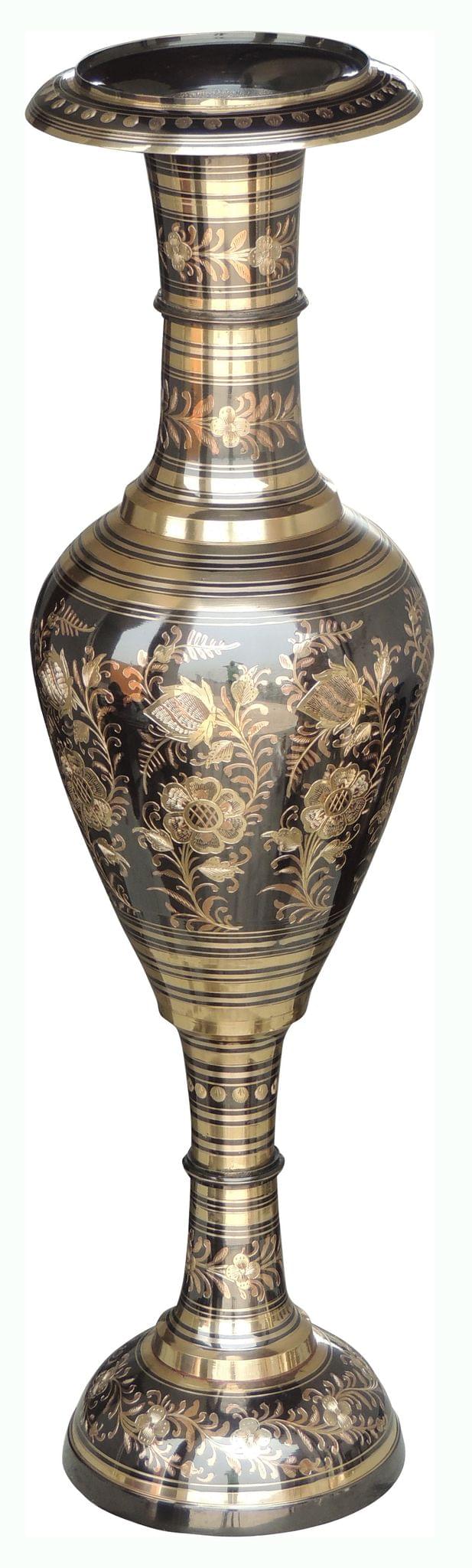 Brass & , Vase (F611/36) — 35.5"