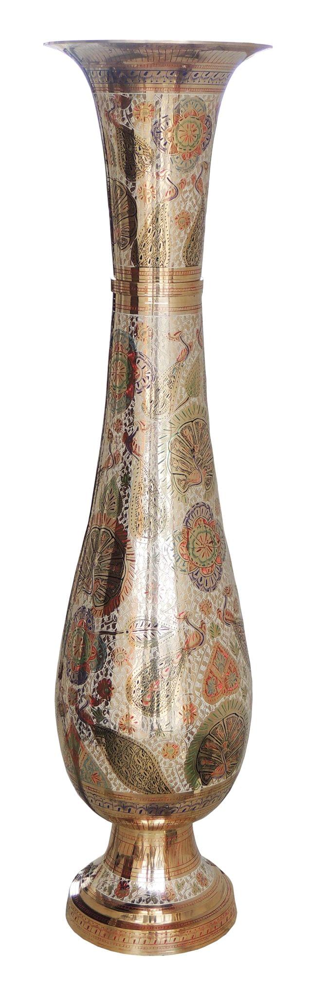 Brass & , Vase — 40"