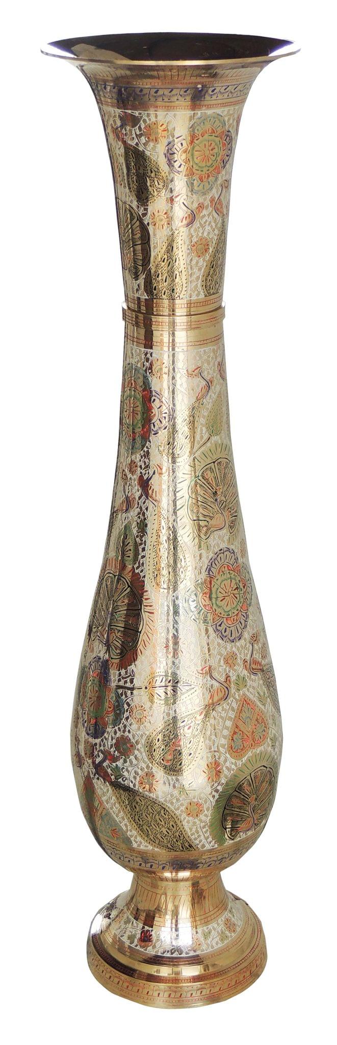 Brass & , Vase — 40"