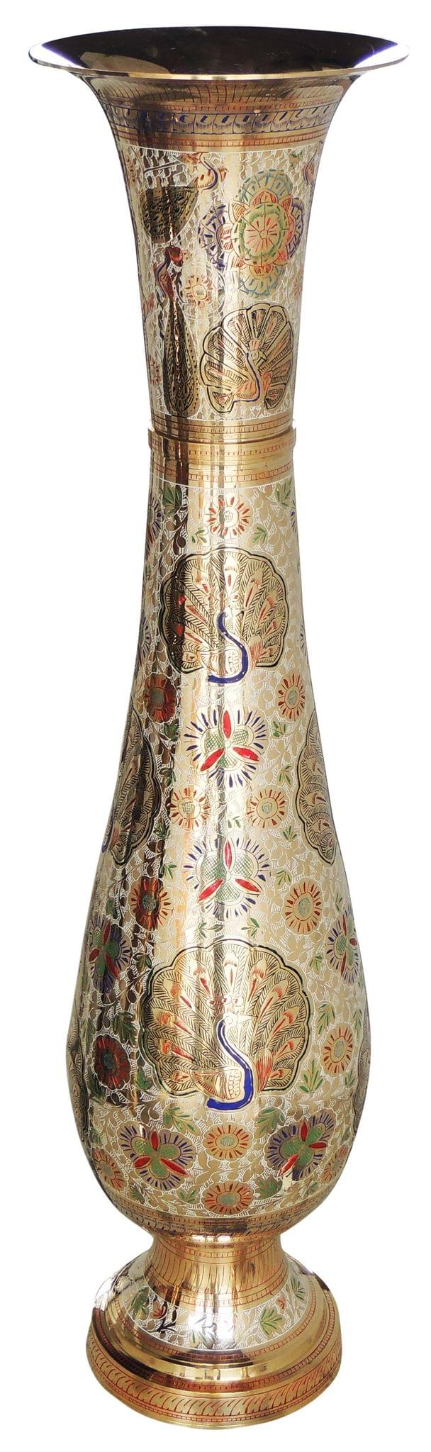 Brass & , Vase — 40"