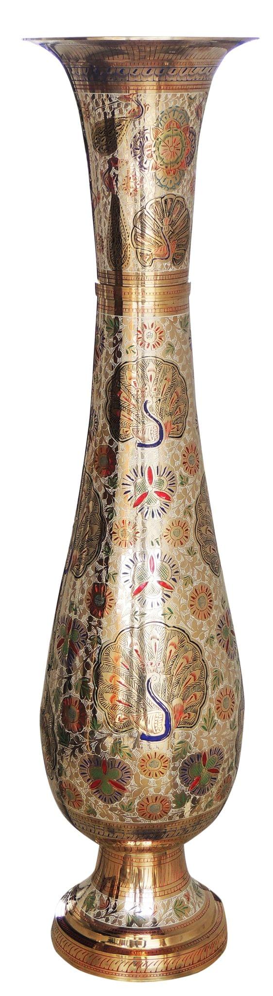 Brass & , Vase — 40"