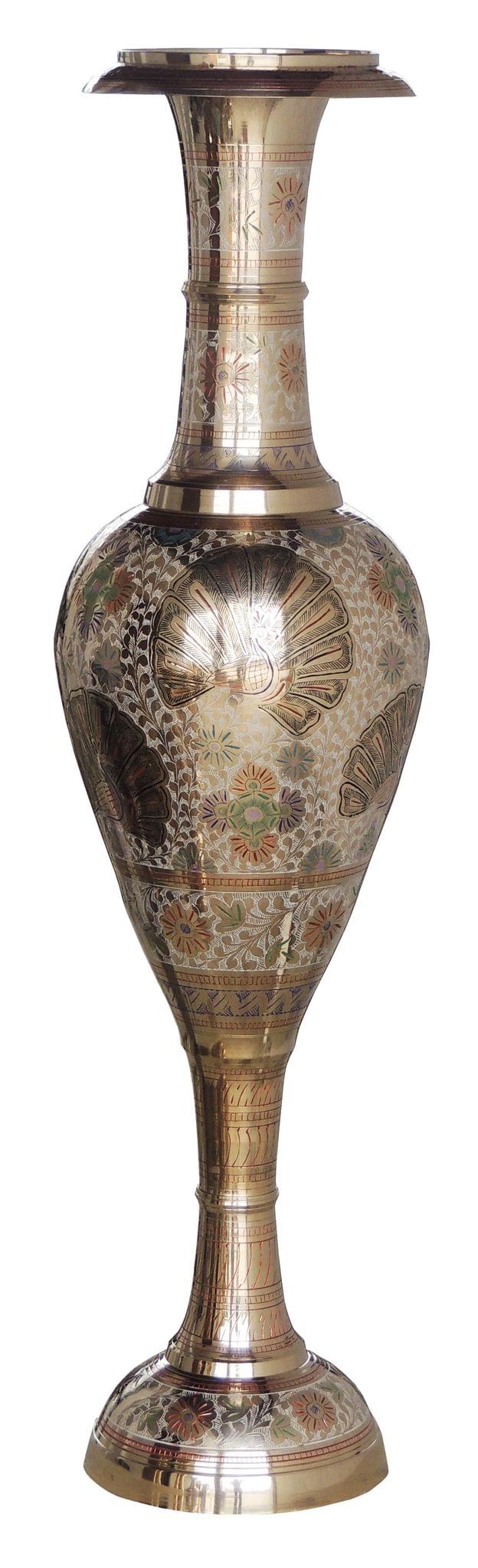 Brass & , Vase (F620/36) — 35"