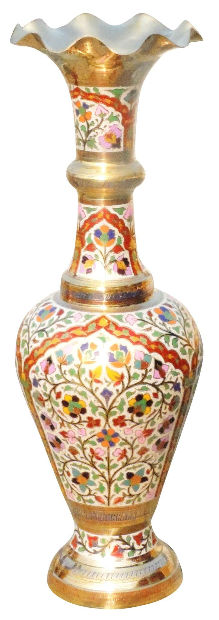 Brass & , Vase — 43.5"