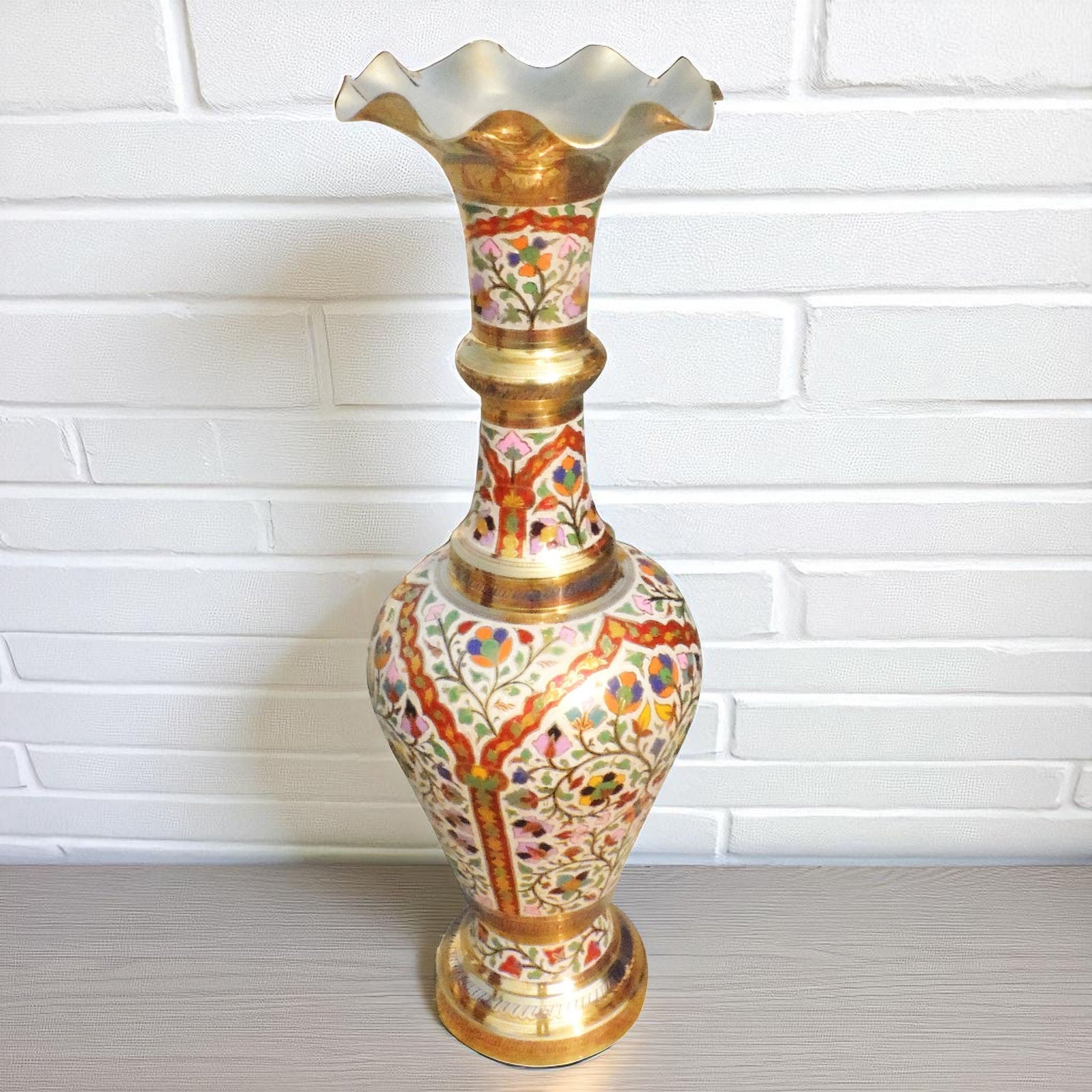 Brass & , Vase — 43.5"