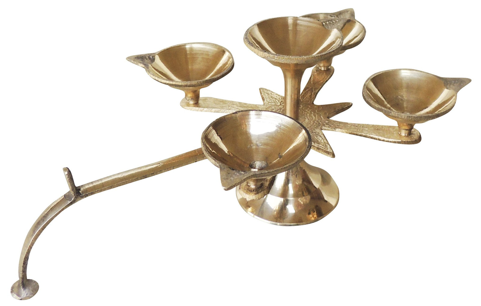 Brass Table Decor Star Deepak, Oil Lamp — 3.6"