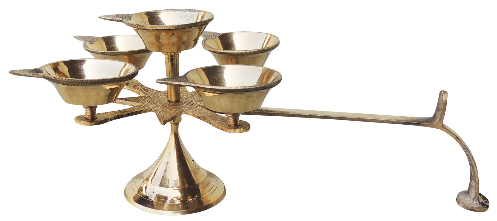 Brass Table Decor Star Deepak, Oil Lamp — 4.6"