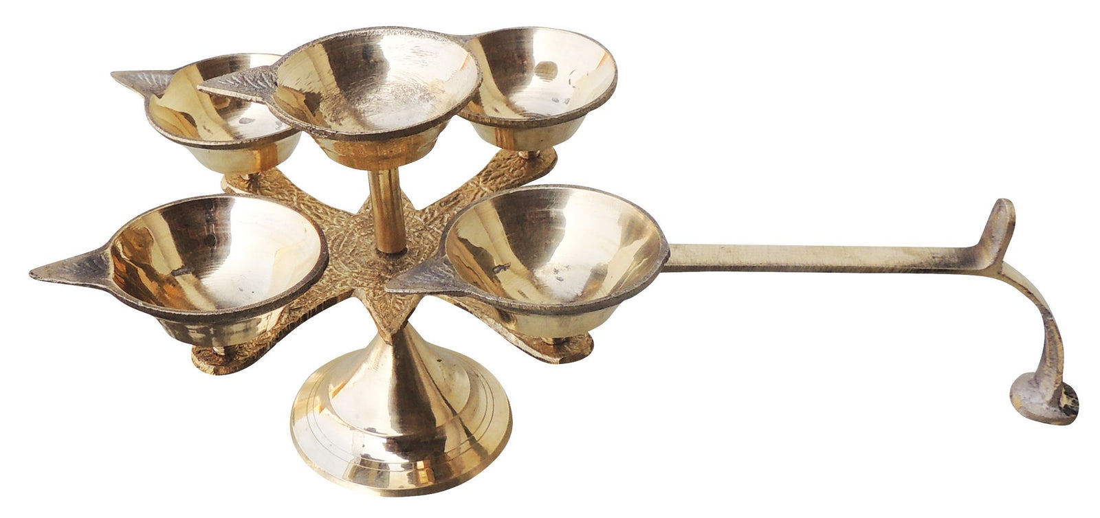 Brass Table Decor Star Deepak, Oil Lamp — 4.6"