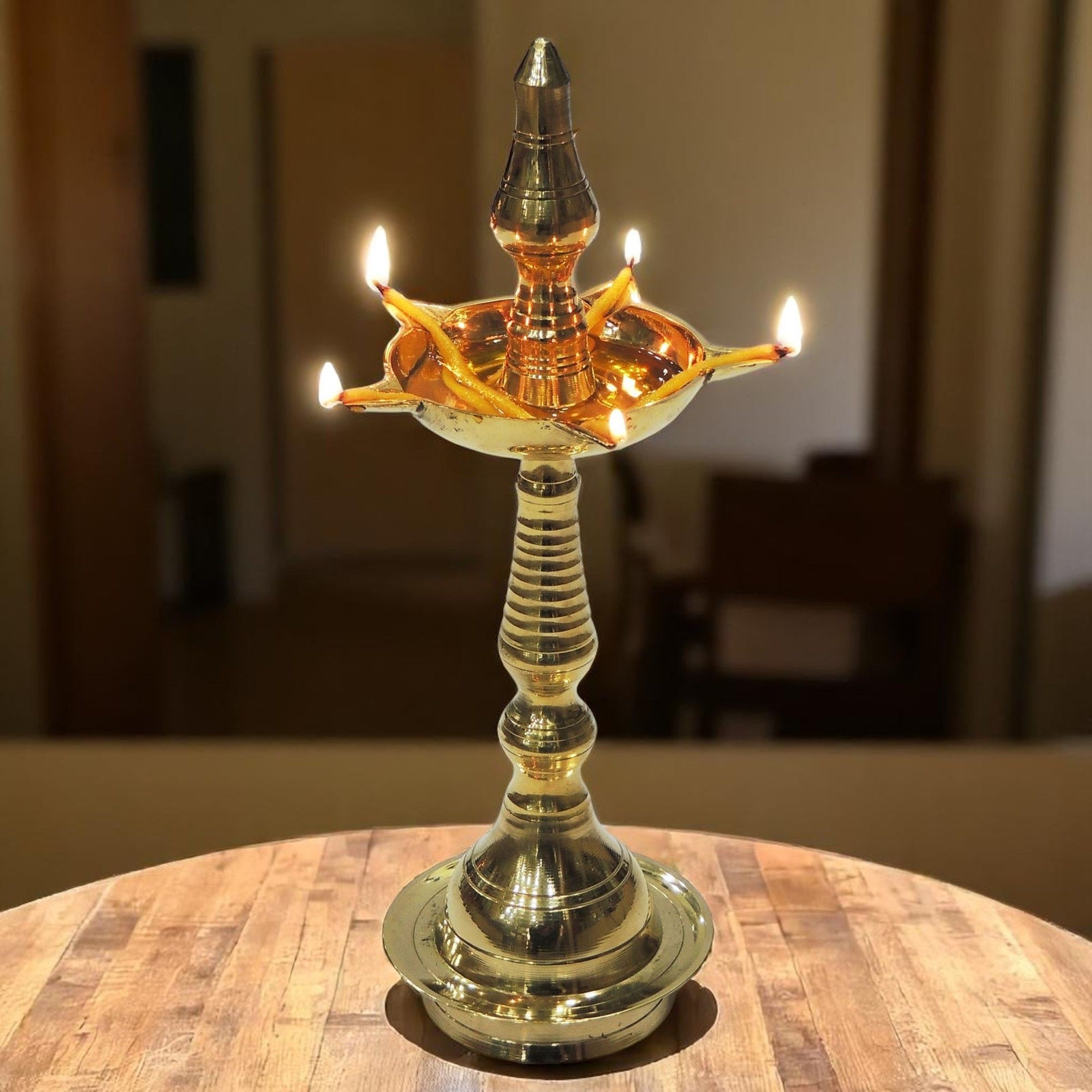 Brass Kerala Fancy No. 8 — 10.2"
