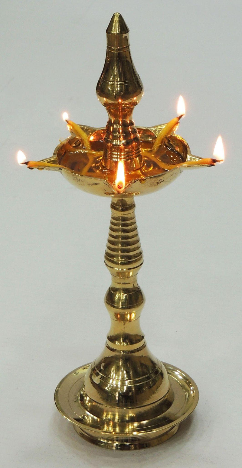 Brass Kerala Fancy No. 9 — 11.2"