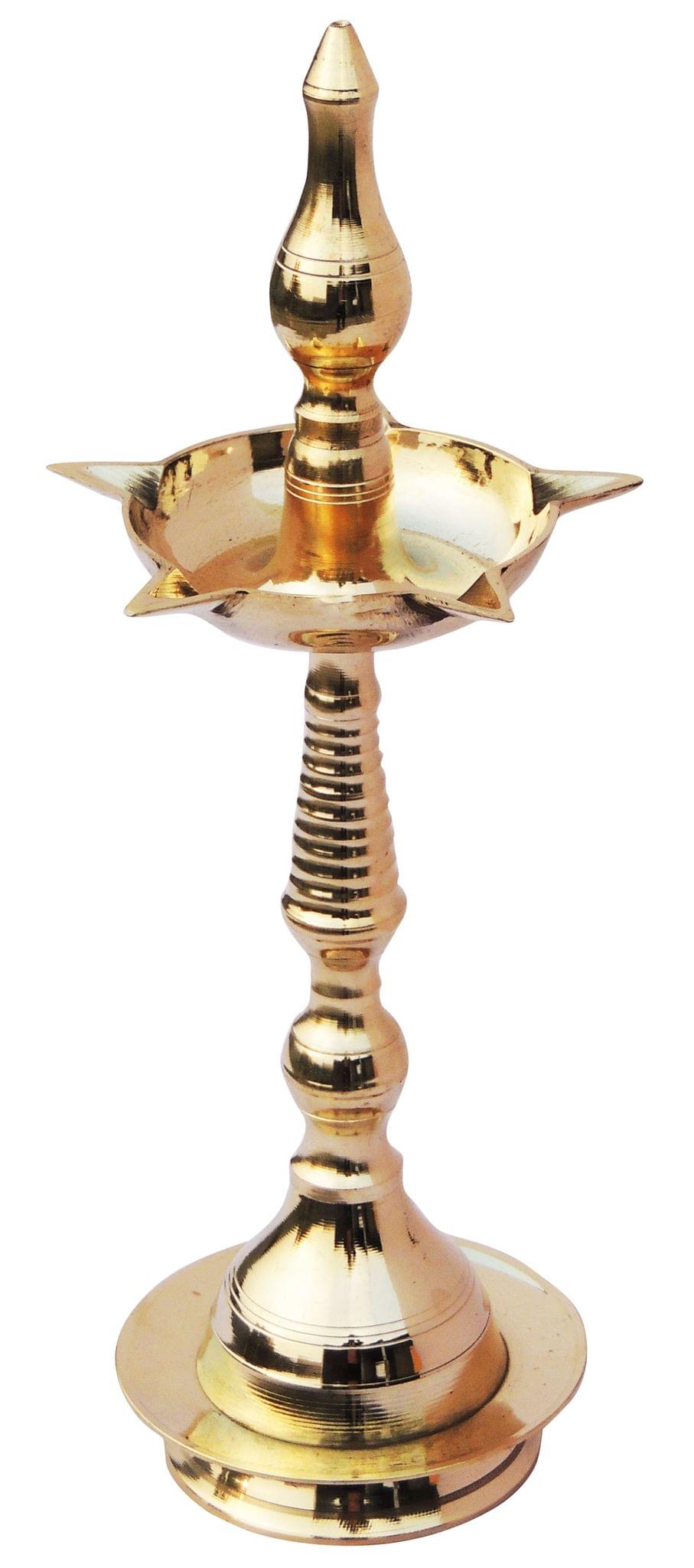 Brass Kerala Fancy No. 10 — 12.8"