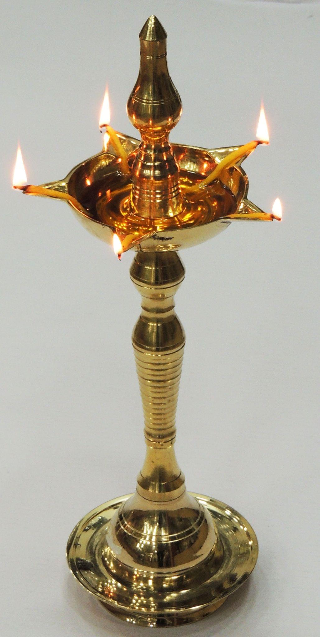 Brass Kerala Fancy No. 13 — 16.4"